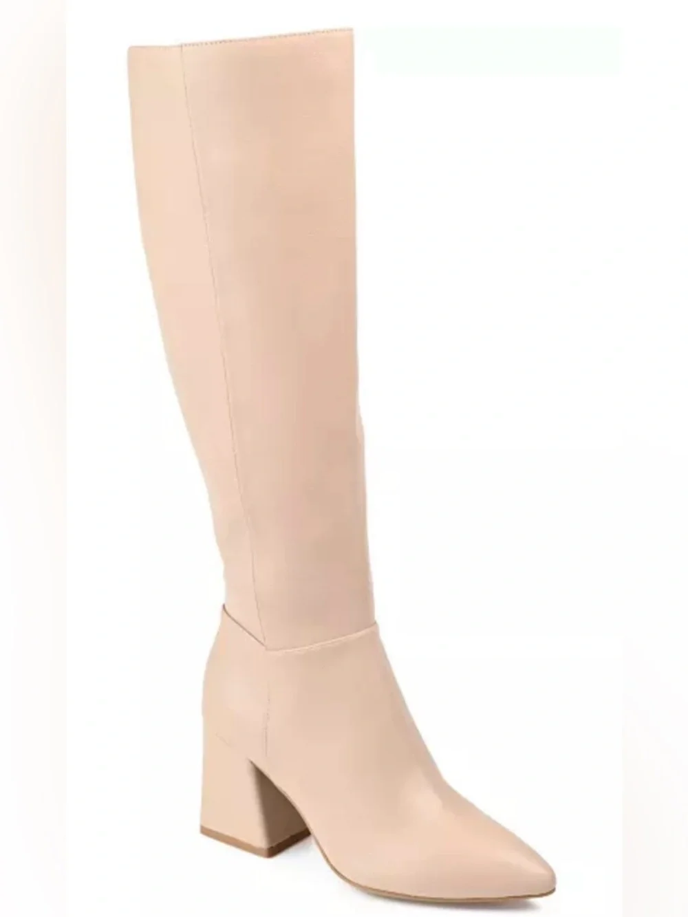 Journee CollectionWomen's Landree Extra Wide Calf Block Heel Knee High Boots 9.5